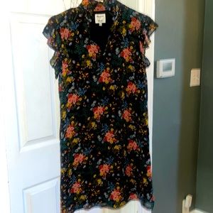 Madewell x NO. 6, silk, lined, flowered dress